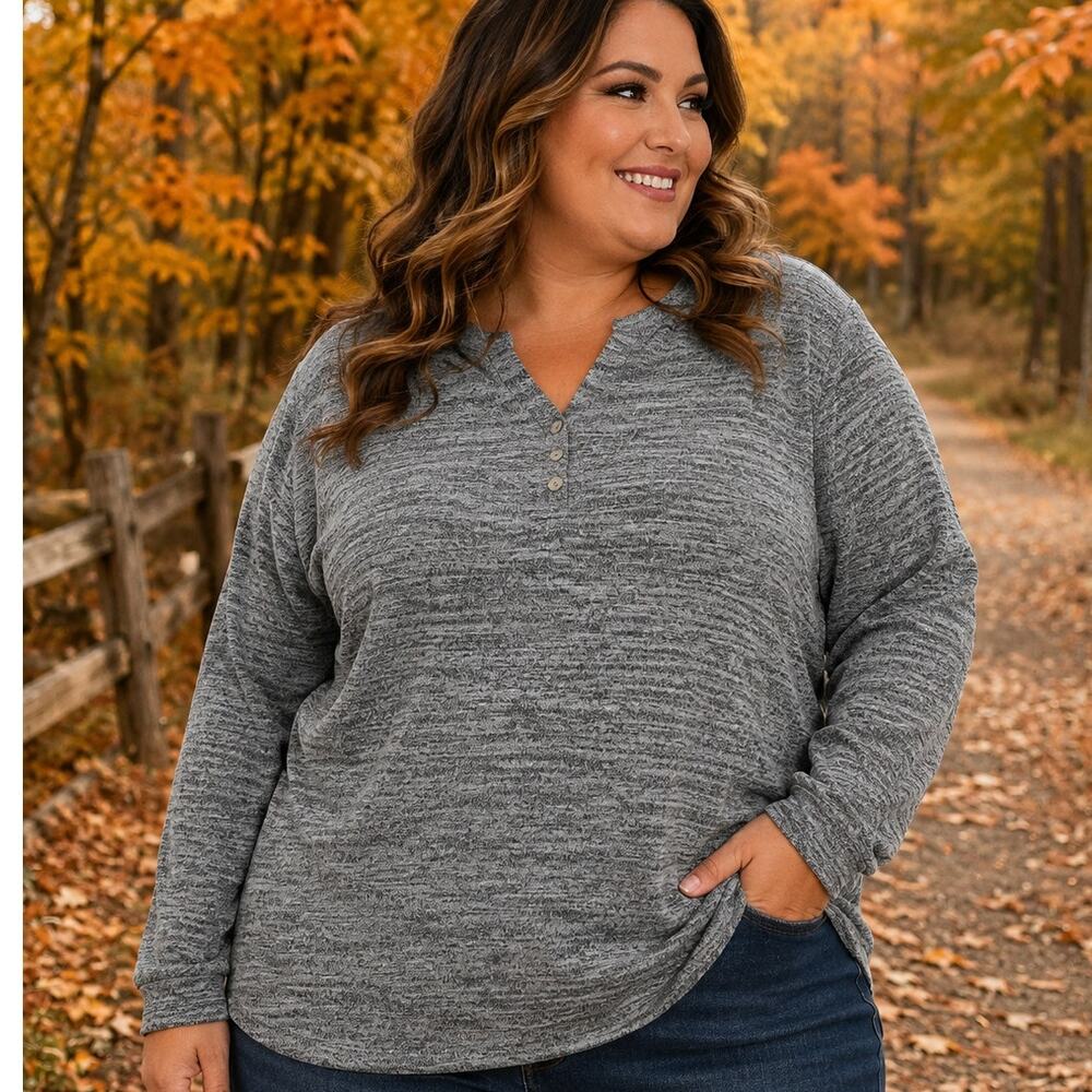 Womens High/Low Long Sleeve Top NWT